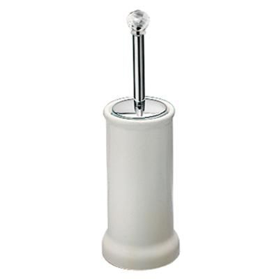 Chrome toilet brush - 19 CR A301 - FIORE RUBINETTERIE - crystal / ceramic / floor-mounted