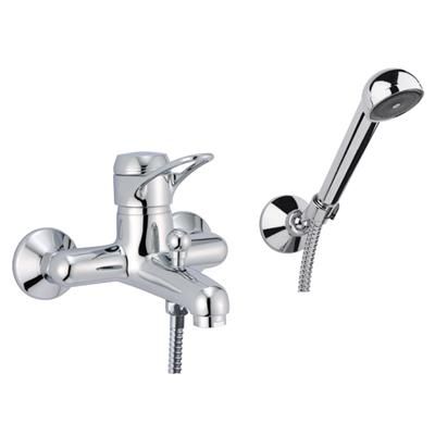 Bathtub mixer tap - 38 CR 1000 - FIORE RUBINETTERIE - wall-mounted / chromed metal / bathroom
