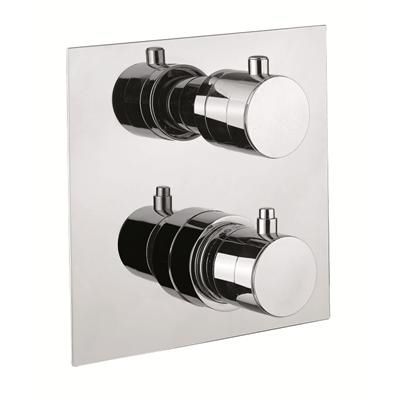 Double-handle shower mixer tap - 31 CR 0990 - FIORE RUBINETTERIE - built-in / thermostatic / chromed metal