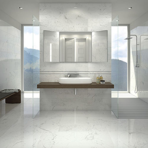 Ceramic tile - MARMOBIANCO - Ceramica Gazzini - polished / indoor / wall