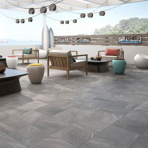 Porcelain stoneware tile - ADZ LAVICA - GEOTILES - matte / pearly finish / indoor