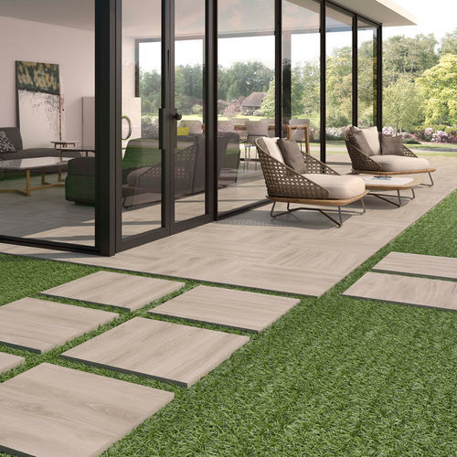 Porcelain stoneware tile - ADZ NICO - GEOTILES - natural finish / outdoor / garden