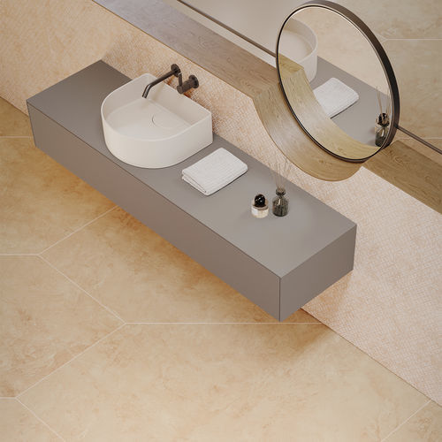 Porcelain stoneware tile - AROMAS - GIGACER - indoor / bathroom / living room