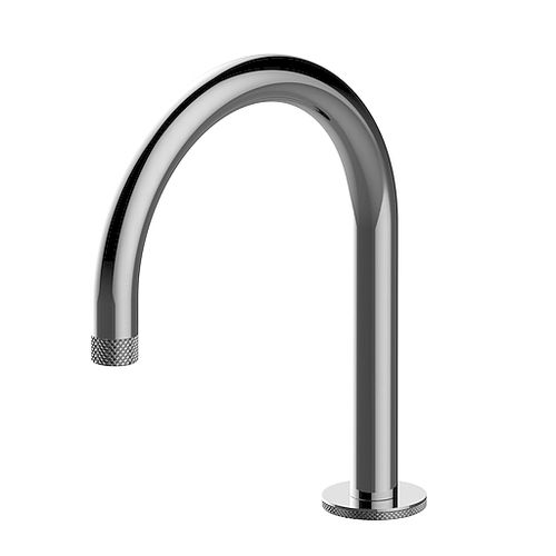 Bathtub mixer tap - E-11569-T - GRAFF - deck mounted / chromed metal / indoor