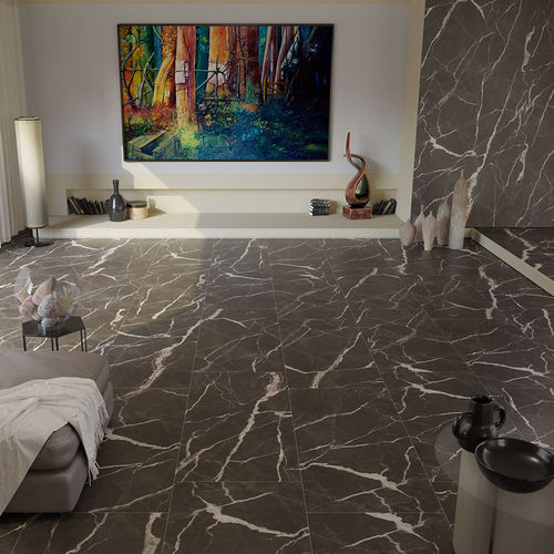 Porcelain stoneware tile - CALACATTA - IL CAVALLINO - polished / indoor / living room
