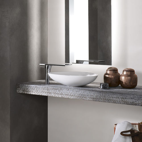 Porcelain stoneware tile - FRESH : MIDNIGHT BLACK - JASBA MOSAIK - matte / bathroom / wall