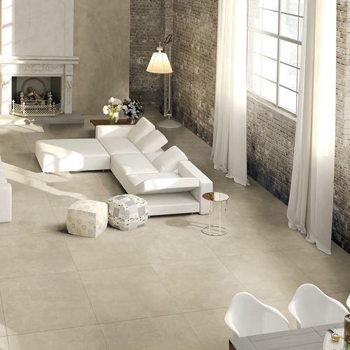 Porcelain stoneware tile - BEIGE - LA FABBRICA AVA - matte / indoor / living room