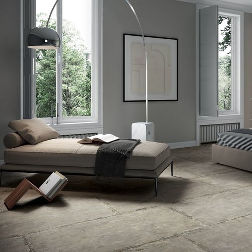 Porcelain stoneware tile - GREIGE - LA FABBRICA AVA - matte / high-gloss / indoor