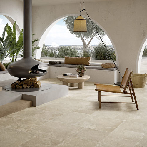 Porcelain stoneware tile - CARPARO - LA FABBRICA AVA - limestone / matte / indoor