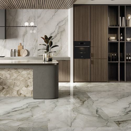 Porcelain stoneware tile - SAGE - LA FABBRICA AVA - high-gloss / indoor / bathroom