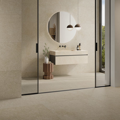 Porcelain stoneware tile - MOON CREAM - LA FABBRICA AVA - stoneware / stone / indoor