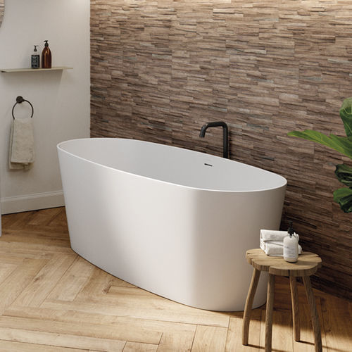 Oval bathtub - VARS - ACQUABELLA - free-standing / for homes / composite