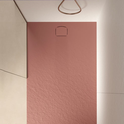 Rectangular shower base - AREIA SLATE EVO - ACQUABELLA - extra-flat / stone resin / polyurethane
