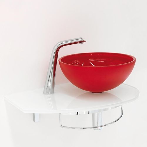 Built-in washbasin - UNIK 9 - LASAIDEA - crystal / copper / round