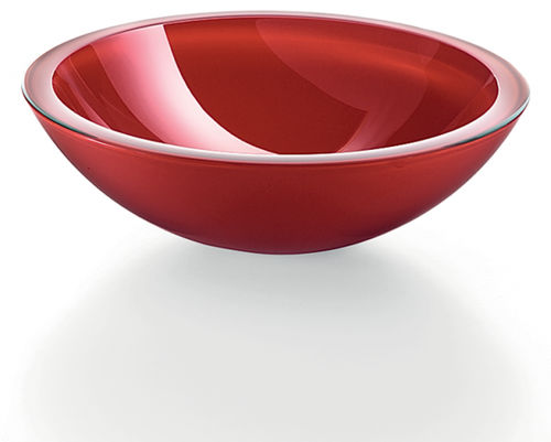 Countertop washbasin - ACQUAIO : 53695.29.80 - LINEABETA - glass / round / contemporary
