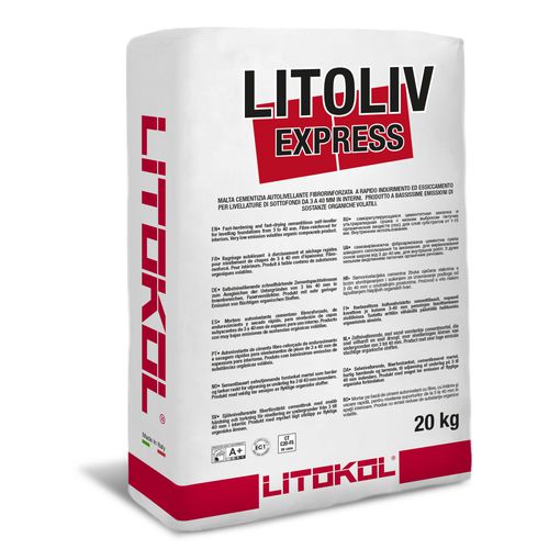 Fiber-reinforced mortar - LITOLIV EXPRESS - LITOKOL - leveling / self-leveling / non-shrink