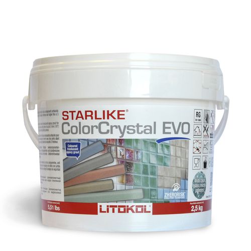 Acid-resistant mortar - STARLIKE COLORCRYSTAL EVO - LITOKOL - jointing / grouting / for tile