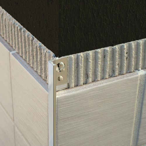 Aluminium edge trim - ESA    - LITOKOL - for tile / outside corner / L