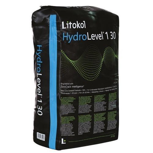 Smoothing mortar - HYDROLEVEL&reg; 1-30 - LITOKOL - for flooring screed / for tile / for concrete