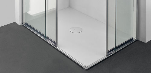 Rectangular shower base - LESS - MAKRO - above floor / flush / extra-flat