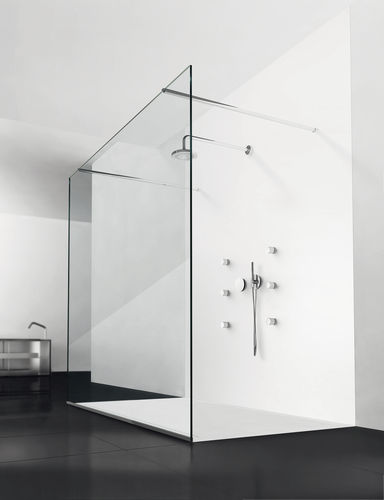 Fixed shower screen - LAMA - MAKRO - corner