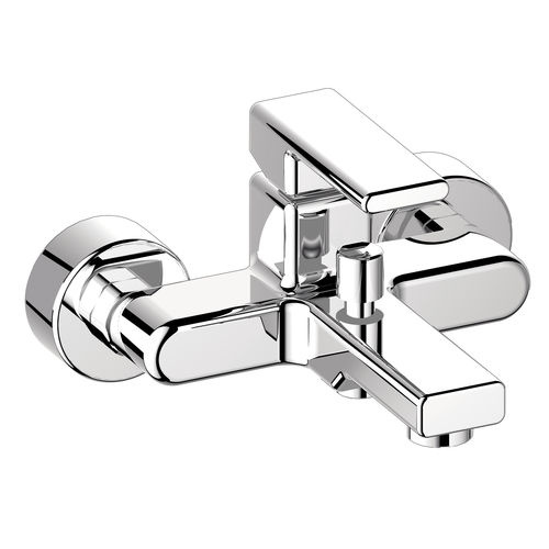 Bathtub mixer tap - FRENK: F 10601001 - MARCO MAMMOLITI - wall-mounted / metal / bathroom