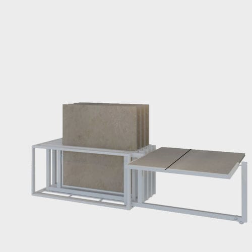 Metal tile display rack - FLAT  - MAROCCHI - double-sided / panel / commercial