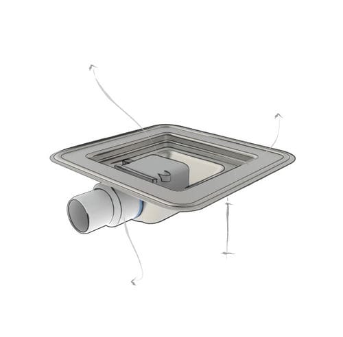 Stainless steel drain grate - SQUARE DRAIN SD - PROFILITEC