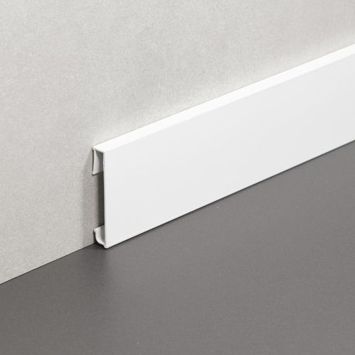 White baseboard - BAS - PROFILITEC - silver-colored / golden / gray