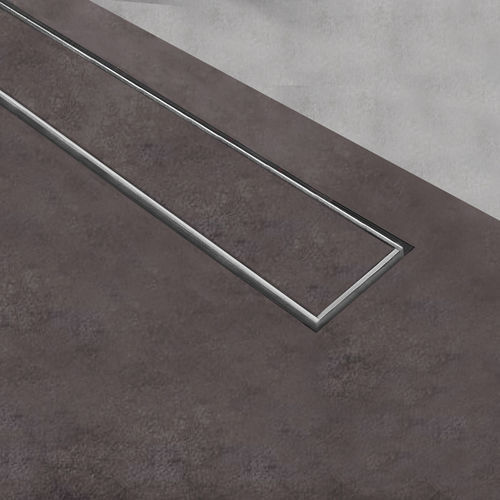 Stainless steel grating for drain channel - SHOWERTEC STL CTF - PROFILITEC - steel / aluminum / plastic