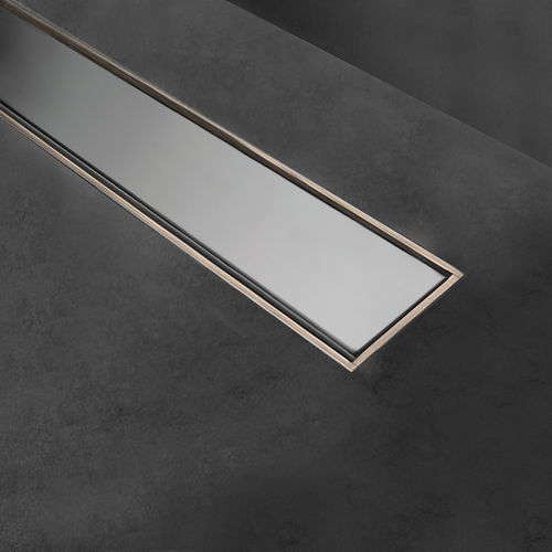Stainless steel grating for drain channel - SHOWERTEC STL F - PROFILITEC - aluminum / for interior