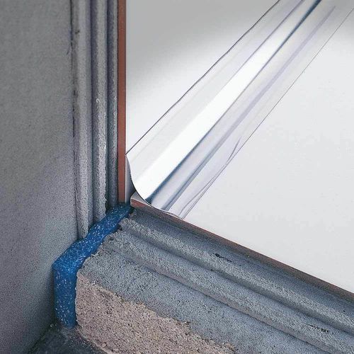 Stainless steel edge trim - Sanitec IC25 - PROFILITEC - for floor coverings / for wet rooms / for baseboard