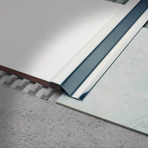 Anodized aluminum transition profile - Variotec DK - PROFILITEC - stainless steel / brass / for floor