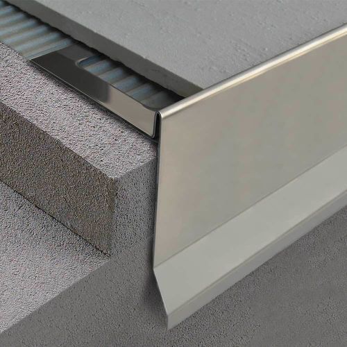 Aluminum edge trim - BORDERTEC BCS - PROFILITEC - stainless steel / anodized aluminum / brushed stainless steel