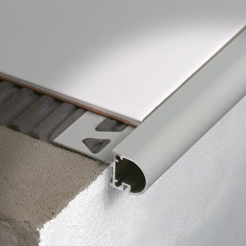 Aluminum edge trim - BORDERTEC BR - PROFILITEC - for floor / outside corner / for tile