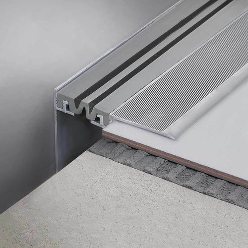 Rubber expansion joint - Jointec GDLP - PROFILITEC - aluminum profile / for wall / for floor