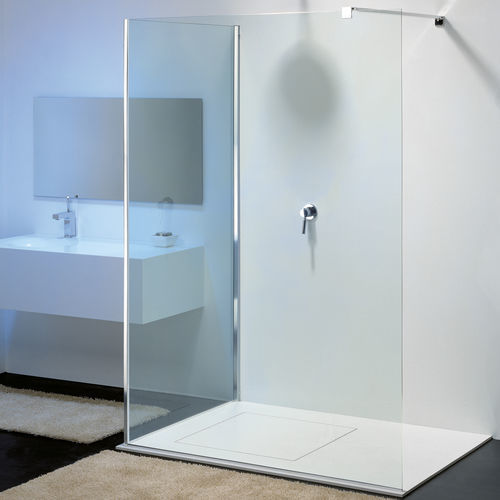 Walkin shower cubicle MR2 PROVEX glass / with hinged door / rectangular