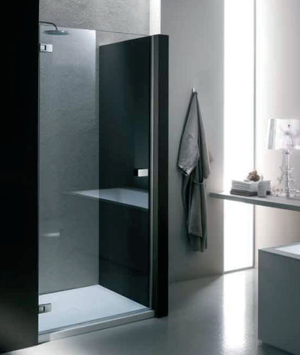 Glass shower cubicle - XN + XB - PROVEX - aluminum / with hinged door / rectangular