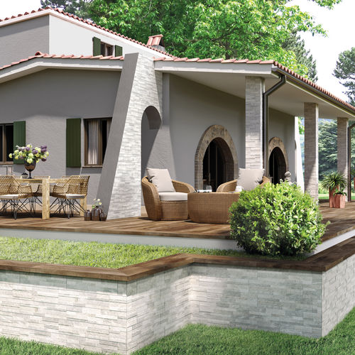 Porcelain stoneware tile - J87439 - Ceramica Rondine - matte / 3D / outdoor