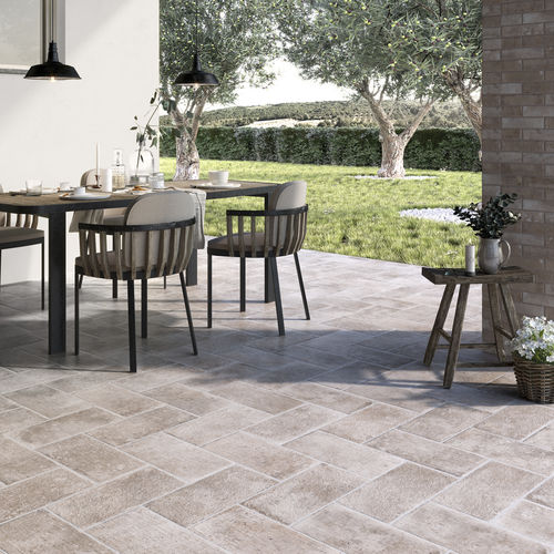 Porcelain stoneware tile - VERNACCIA - Ceramica Rondine - matte / structure / indoor