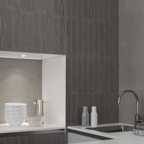 Porcelain stoneware tile - BRUNO - Ceramica Rondine - polished / high-gloss / structure