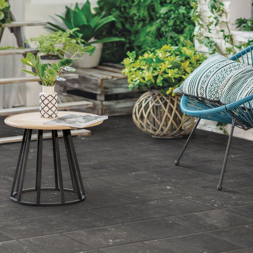 Porcelain stoneware tile - BLACK - Ceramica Rondine - polished / indoor / outdoor
