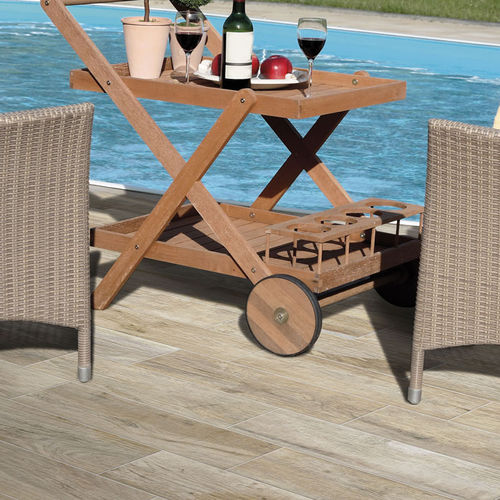 Porcelain stoneware tile - HARD CREAM - Ceramica Rondine - natural finish / indoor / outdoor
