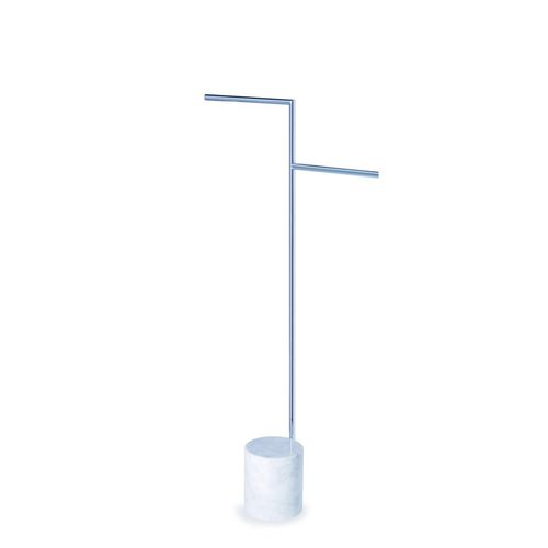 2-bar towel rack - 1244 - STILHAUS - floor-standing / brass / marble