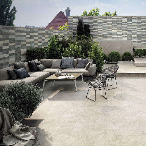 Porcelain stoneware tile - CORAL REEFS - TERRACOTA - stone / indoor / outdoor