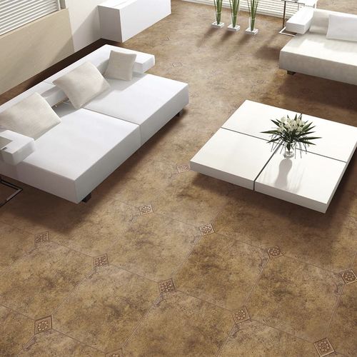 Porcelain stoneware tile - BOTTICELLI MARRON - TERRACOTA - polished / indoor / living room