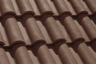 Portuguese roof tile - 160A98 - Tognana industrie e fornaci - clay / brown