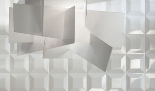 Ceramic tile - LONDON: PICCADILLY WHITE 3 - TUBADZIN - 3D / indoor / floor