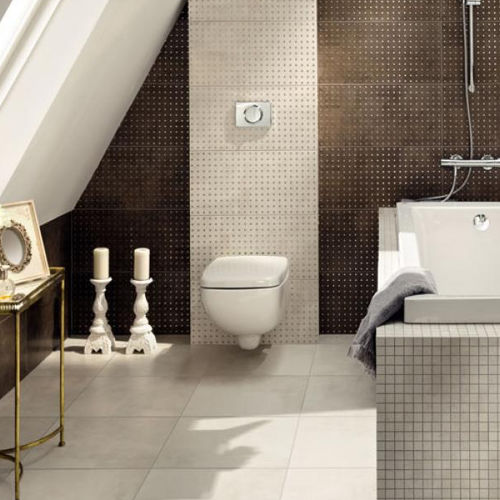 Porcelain stoneware tile - PALACIO - TUBADZIN - embossed / matte / bathroom