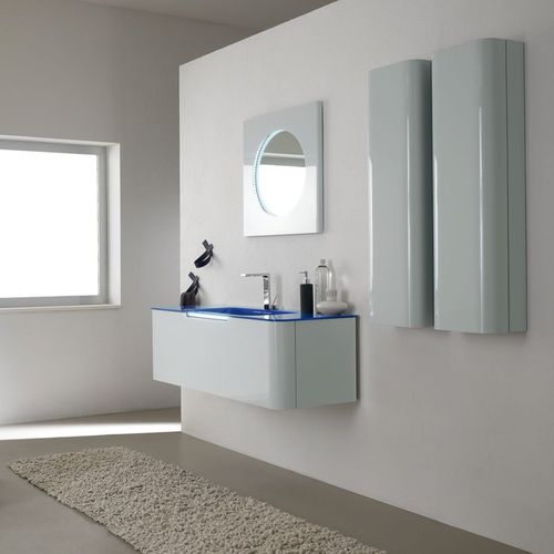 Wall-hung washbasin cabinet - ROMINA - TULLI ZUCCARI - wooden / laminate / contemporary
